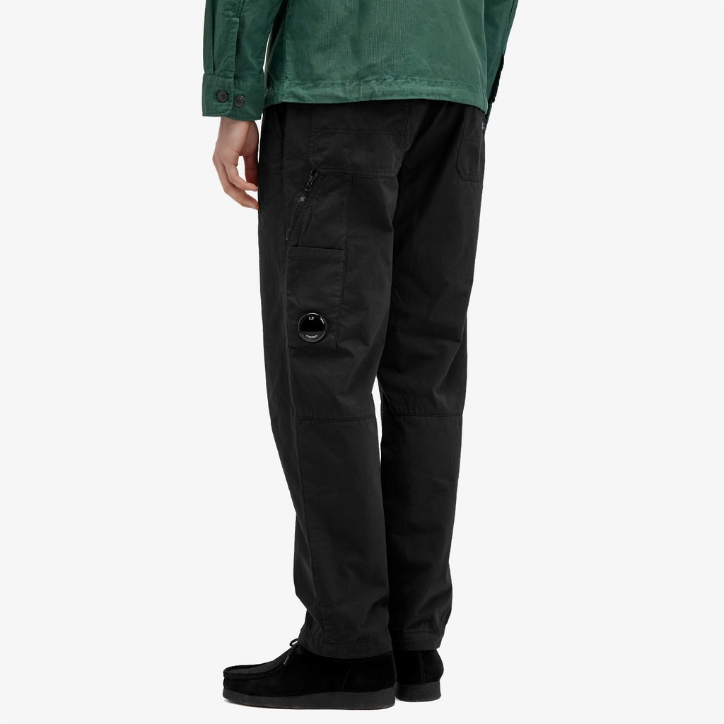 CP Company Men's Micro Reps Carpenter Trosuer Black